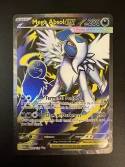 Mega Absol Ex 161/132 Full Art NM Pokemon Card ME01 Mega Evolution - Image 1