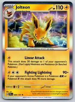 Jolteon 135/165 SV: Scarlet & Violet 151 NM Pokemon Card TCG - Image 1