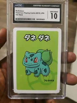 Bulbasaur - Pokemon Playing Cards (2019) - Old Maid - CGC 10 Gem Mint - Image 1
