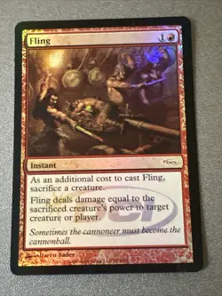 Fling Foil X1 DCI Promo LP Condition see pics Front Back - Image 1