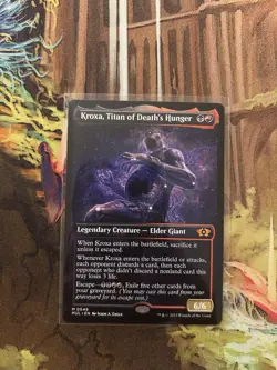 MTG KROXA, TITAN OF DEATH'S HUNGER SHOWCASE Multiverse Legends NM - Image 1