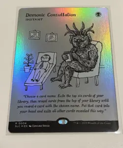 1x FOIL Demonic Consultation MTG Encyclopedia Of Magic Secret Lair NM - Image 1
