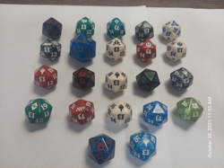 Magic the Gathering D20 Spindown Life Counter Lot - Image 1
