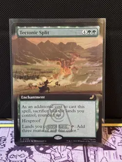 Tectonic Split 0208 - Extended Art Foil - Rare - MTG Avatar The Last Airbender - Image 1