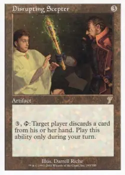 DISRUPTING SCEPTER 293/350 7TH SEVENTH MTG MAGIC MP - Image 1