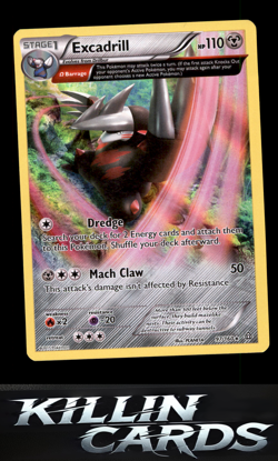 Excadrill (Omega) 97/160 Pokemon Holo Rare XY - Primal Clash Card NM - Image 1