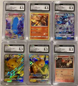 Pokemon CGC Graded Lot Bundle of 6 (Full Art/GX/Reverse) - Image 1