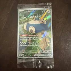 SEALED Pokemon Snorlax SVP 051 Scarlet & Violet 151 Holo Black Star Promo NM - Image 1