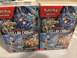 Pokemon TCG Stellar Crown Booster Bundle (6 Booster Packs) New Factory Sealed - Image 1
