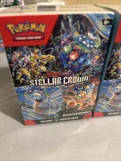 Pokemon TCG Stellar Crown Booster Bundle (6 Booster Packs) New Factory Sealed - Image 2