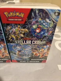Pokemon TCG Stellar Crown Booster Bundle (6 Booster Packs) New Factory Sealed - Image 3