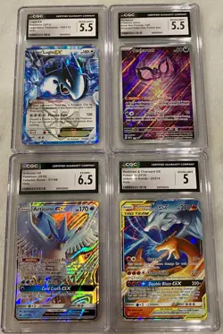Pokemon CGC Graded Lot Bundle of 4 (EX/GX/Promo/Tag GX) - Image 1