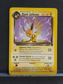 Dark Jolteon 38/82; 2000 Team Rocket; Pokemon - Image 1