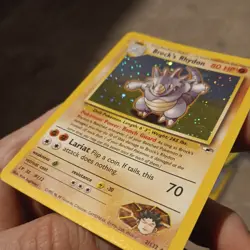 Pokemon TCG Brock's Rhydon Gym Heroes 2/132 Holo Rare - Image 1