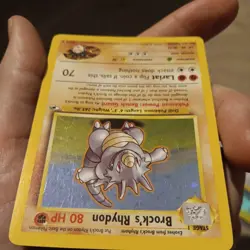 Pokemon TCG Brock's Rhydon Gym Heroes 2/132 Holo Rare - Image 3