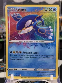 Holo Kyogre 021/072 Amazing Rare Shining Fates Pokemon TCG RR 10J - Image 1