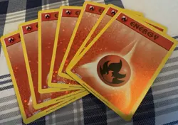 Pokemon Fire Energy Holo 033/034 CLC English TCG Classic Near Mint - Image 1