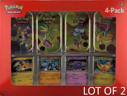 [NEW] LOT OF 2 - Pokemon 151 4x Mini Tins Bundle - Image 1