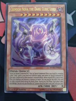 (LP) Crimson Nova the Dark Cubic Lord - Yu-Gi-Oh! MVP1-EN039 1st Ed. - Image 1