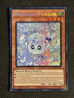 YuGiOh! Mulcharmy Fuwalos MP25-EN102 Prismatic Secret Rare 1st Edition Near Mint - Image 1