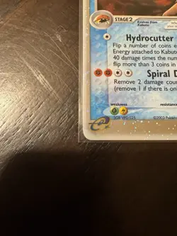 Pokemon TCG Vintage Kabutops EX Sandstorm Holo Rare Card 97/100 - Image 3