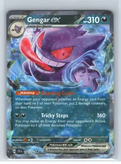Gengar ex Temporal Forces Ultra Rare Pokemon Card TCG 104/162 Scarlet & Violet - Image 1