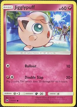 Jigglypuff 71/111 Sm-Crimson Invasion Regular - Pokemon Card - Image 1