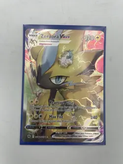 Pokemon TCG Zeraora VMAX Holo Rare Card GG42/GG70 Crown Zenith: Galarian Gallery - Image 1