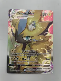 Pokemon TCG Zeraora VMAX Holo Rare Card GG42/GG70 Crown Zenith: Galarian Gallery - Image 2