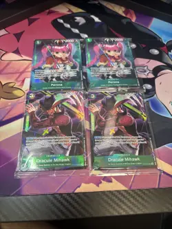 One Piece Illustration Box Vol 4 Promo Cards.Perona & Dracule Mihawk Sealed x2 - Image 1