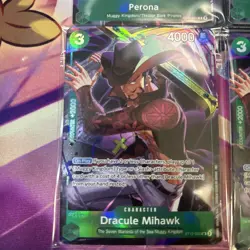 One Piece Illustration Box Vol 4 Promo Cards.Perona & Dracule Mihawk Sealed x2 - Image 3
