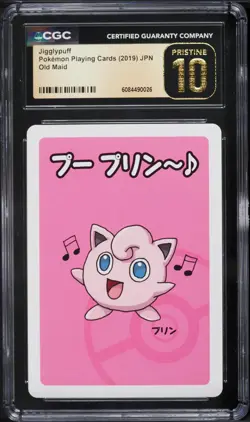 2019 Pokemon Japanese Playing Cards Old Maid Jigglypuff CGC 10 PRISTINE - Image 1