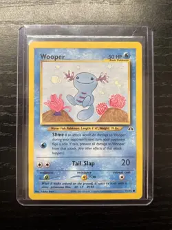 Pokemon TCG Wooper Neo Discovery Card 71/75 Regular 1st Edition Mint Condition - Image 1