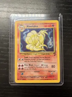 Pokemon TCG Ninetales Holo Unlimited Holo Rare Card Base Set 13/130 - Image 1