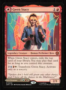 Gwen Stacy Ghost-Spider | #0078 | Mythic | NM |Marvel's Spider-Man MTG - Image 1