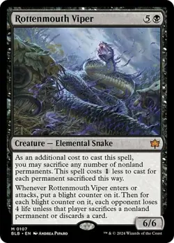 1x Rottenmouth Viper Moderate Play MTG Magic - Kid Icarus - - Image 1