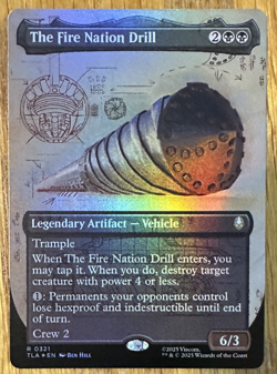 MTG Avatar: The Last Airbender, The Fire Nation Drill - Borderless Foil - Image 1