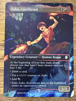 MTG Avatar: The Last Airbender, Zuko, Conflicted - Borderless - Image 1