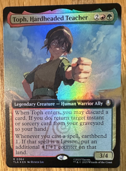 MTG Avatar: The Last Airbender, Toph, Hardheaded Teacher - Extended Art - Foil - Image 1