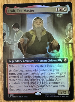 MTG Avatar: The Last Airbender, Iroh, Tea Master - Extended Art Foil - Image 1