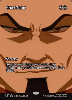 Cruel Tutor (Borderless) MTG Avatar The Last Airbender - Image 1