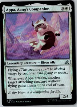 MTG, Appa, Aang's Companion (0214) NM Foil Avatar The Last Airbender - Image 1