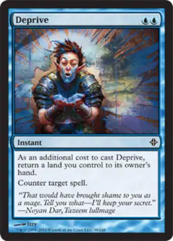 4x Deprive Light Play, English Rise of the Eldrazi MTG Magic - Image 1