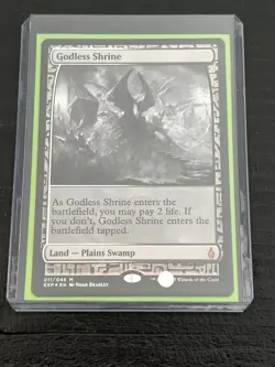 MtG Battle for Zendikar Rare Godless Shrine foil [Zendikar Expedition] - Image 1