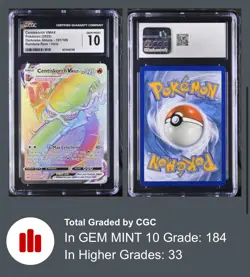 Pokemon Darkness Ablaze 191/189 Centiskorch VMAX Rainbow Rare CGC 10 GEM MINT - Image 1