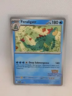 Pokemon TCG Feraligatr Promo SVP 213 Illustration Contest 2024 - Image 1