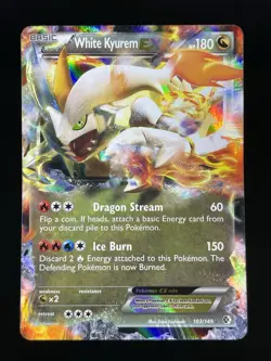 ?? Pokemon TCG White Kyurem EX Boundaries Crossed Ultra Rare NM Foil 103 Dragon - Image 1