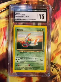 Yanma Pokemon 2001 Neo Discovery 36/75 CGC Gem 10 - Image 1