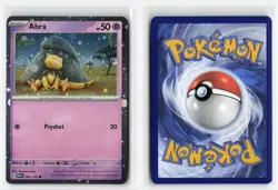 ABRA 063/165 151 COSMOS HOLO SWIRL POKEMON TCG NM - Image 3