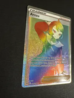 Pokemon TCG Arezu 204/196 Full Art Secret Rainbow Rare Trainer - Image 3